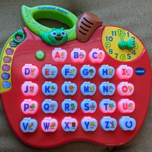 Vtech Alphabet Apple Preschool Letter Counting Learning Toy WORKS - Picture 2 of 6